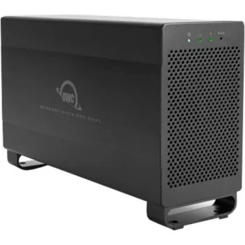 OWC Mercury Elite Pro Dual - Išorinis RAID dėklas - 2 vietos - 2.5/3.5 colio - SATA I/II/III - USB 3.1 Gen 1 ir eSATA - Aliuminis - Juoda