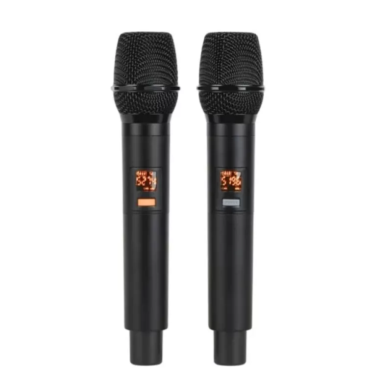V-TONE BQ12 GO MP3 aktyvus 8 colių baterijomis maitinamas garsiakalbis su belaidžiu mikrofonu ir nuotolinio valdymo pulteliu, juodas