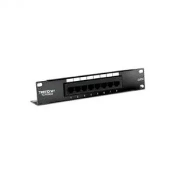 TRENDnet TC-P08C6 Cat6 neekranuotas pataisų skydelis – 8 prievadai, montavimui ant sienos