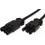 Bachmann Coiled Power Cable H05VV-F 3G1.5mm² 0,3m Black ISV