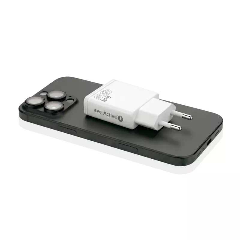 EVERACTIVE GaN 45W USB-C Charger QC3.0 SC-465Q White