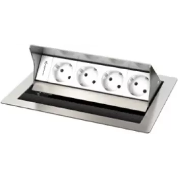 Kindermann CablePort Standard² 4-Fold tvirtinimo plokštė - juoda (250x190 mm)