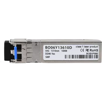 BlueOptics SFP56 siųstuvas-imtuvas 50GBASE-LR 10KM LC Duplex Vienmodis Skaidulas 1310nm DDM