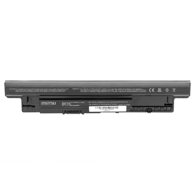 MITSU baterija, skirta Dell Inspiron 14, 15, 17, 4400 mAh (49 Wh), 10,8 - 11,1 V, juoda