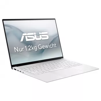 ASUS Zenbook S14 UX5406AA-SU236W Copilot+ PC nešiojamas kompiuteris, 14 colių 3K OLED jutiklinis 120Hz, Intel Core Ultra 9 386H, 32GB LPDDR5x, 1TB SSD, Windows 11 Home, vokiška QWERTZ klaviatūra