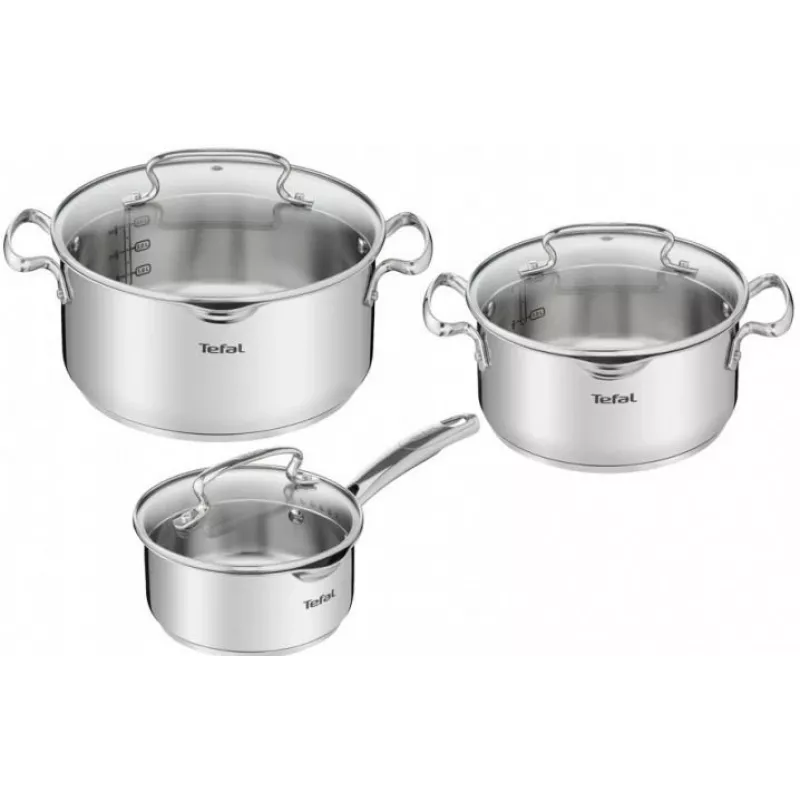 Tefal Duetto+ G719S674 6 dalių nerūdijančio plieno indų rinkinys