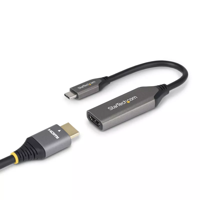 StarTech.com USB-C į HDMI adapterio laidas - 24-pin USB-C Kištukas į HDMI Kištuką - 2 m (6.5 ft) - 4K 60Hz - Juoda
