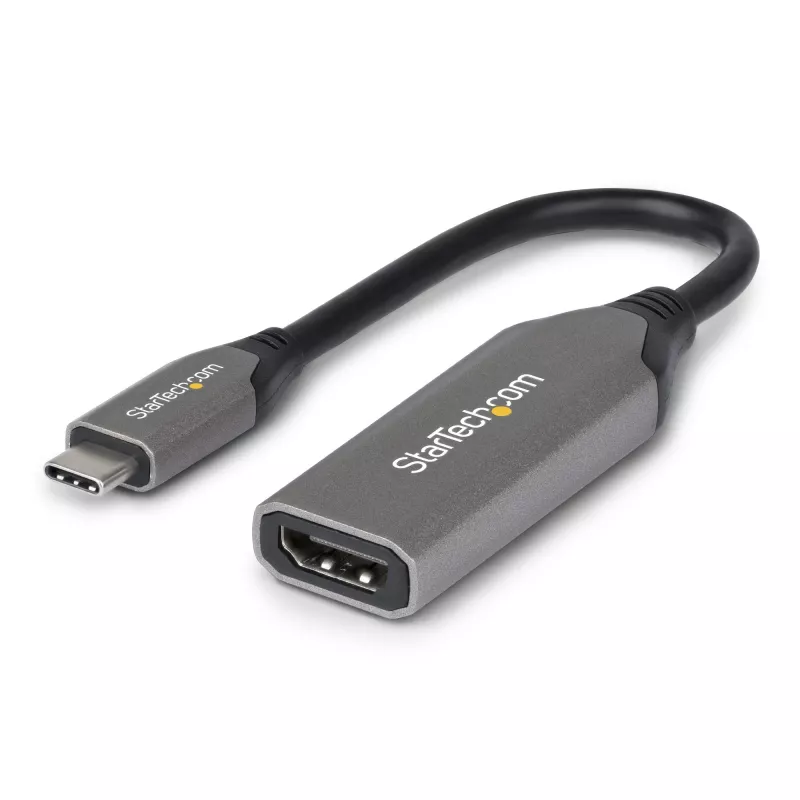 StarTech.com USB-C į HDMI adapterio laidas - 24-pin USB-C Kištukas į HDMI Kištuką - 2 m (6.5 ft) - 4K 60Hz - Juoda