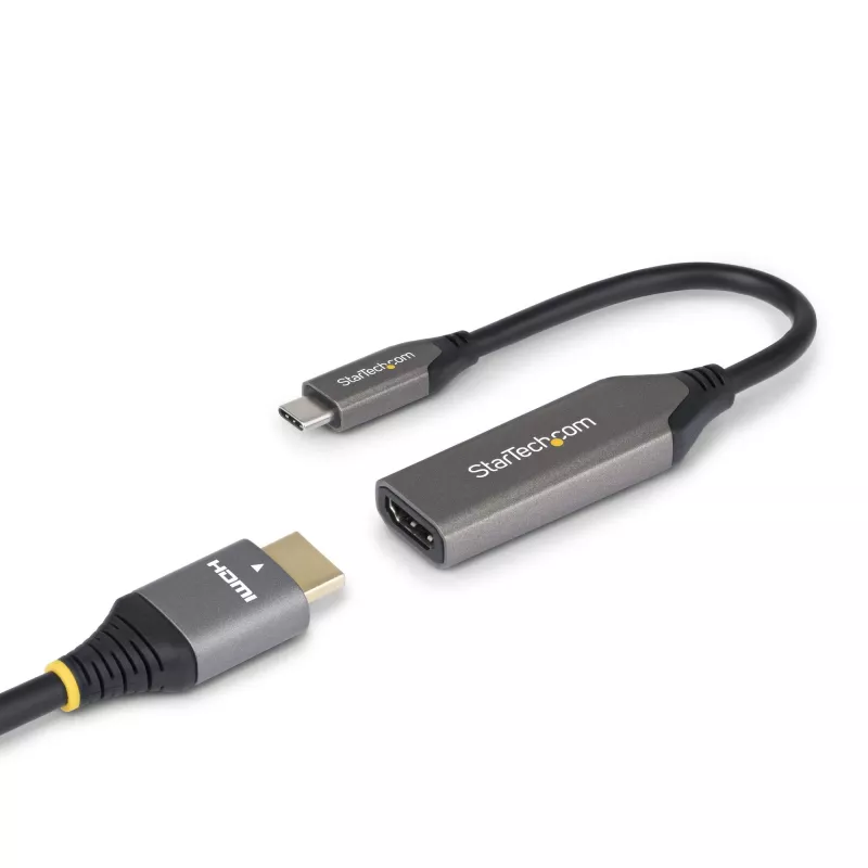 StarTech.com USB-C į HDMI adapterio laidas - 24-pin USB-C Kištukas į HDMI Kištuką - 2 m (6.5 ft) - 4K 60Hz - Juoda