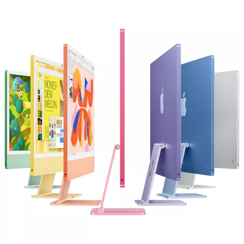 Apple iMac Z1EH 24-inch 23.5-inch Standard Glass M4 10C CPU/10C GPU/16C NE 24GB 256GB SSD Gigabit Ethernet Magic Keyboard with Touch ID (German) Magic Mouse Silver