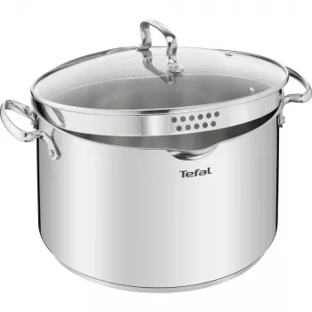 Tefal Duetto+ G7196456 28 cm Stiklinis Dangtis Nerūdijančio Plieno Puodui