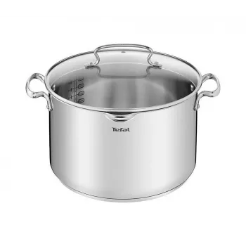 Tefal Duetto+ G7196456 28 cm Stiklinis Dangtis Nerūdijančio Plieno Puodui
