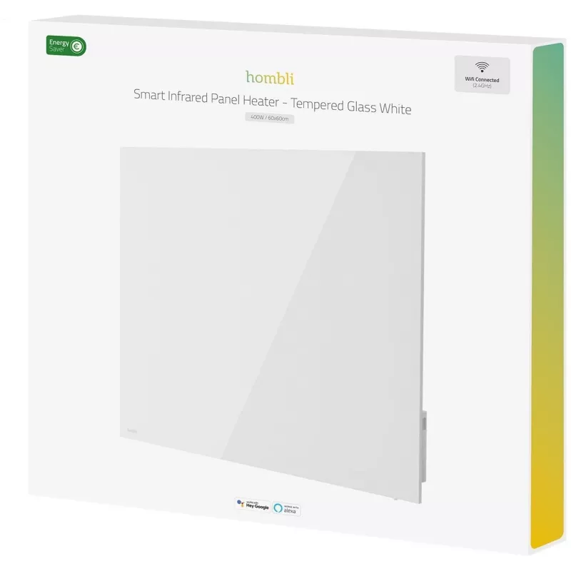 Hombli Smart Infrared Glass Heating Panel 400W White