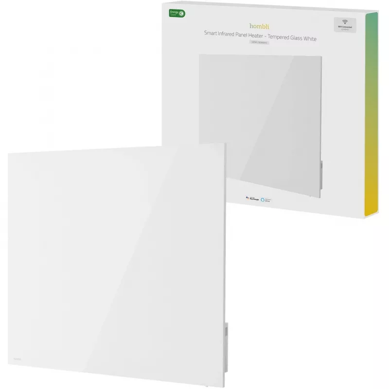 Hombli Smart Infrared Glass Heating Panel 400W White