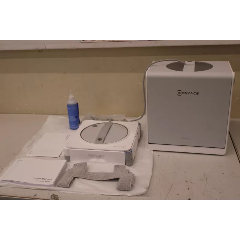 ECOVACS WINBOT W2S OMNI Laidinis langų valymo robotas, 8000 Pa, Baltas (atidaryta pakuotė)