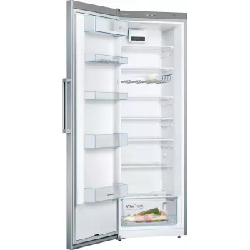 Bosch KSV33VLEP Laisvai pastatomas šaldytuvas su VitaFresh, 324L, sidabrinis