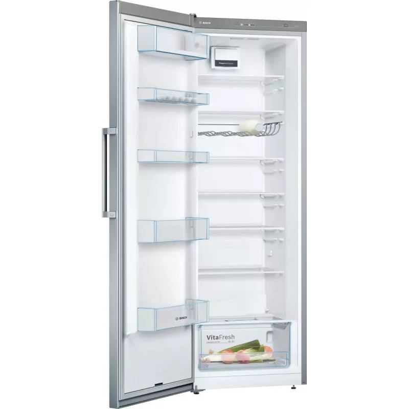Bosch KSV33VLEP Laisvai pastatomas šaldytuvas su VitaFresh, 324L, sidabrinis