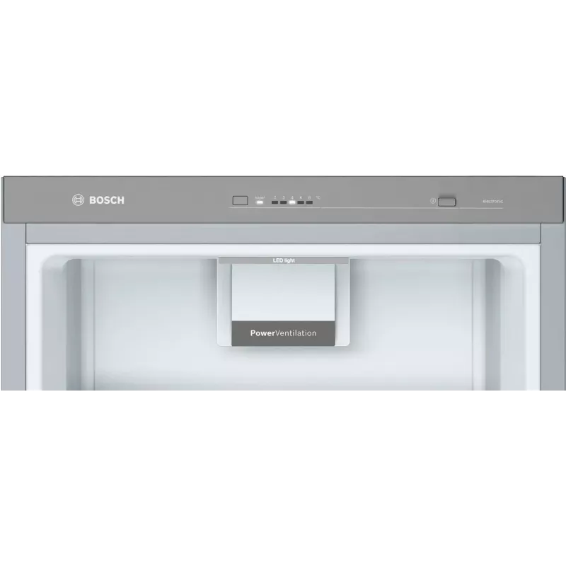 Bosch KSV33VLEP Laisvai pastatomas šaldytuvas su VitaFresh, 324L, sidabrinis