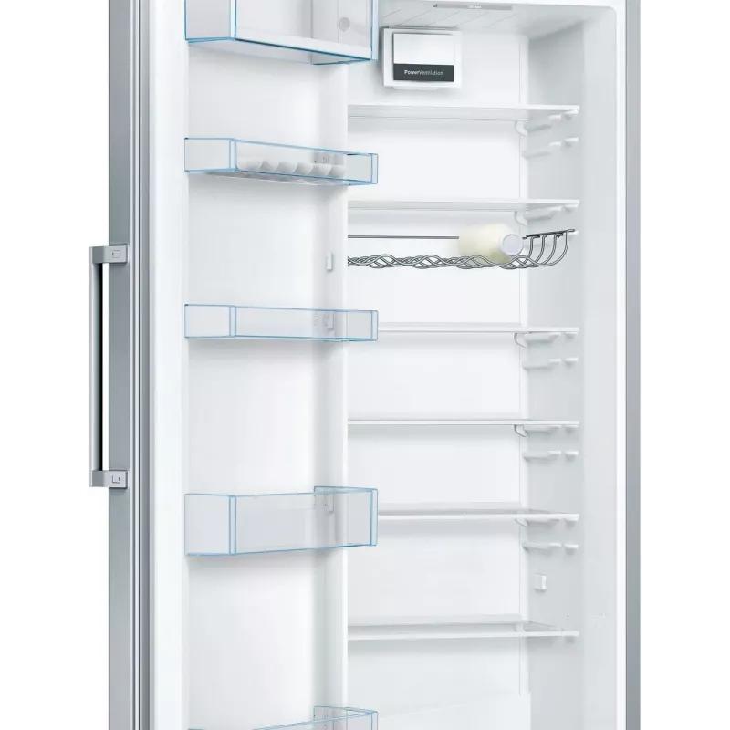 Bosch KSV33VLEP Laisvai pastatomas šaldytuvas su VitaFresh, 324L, sidabrinis