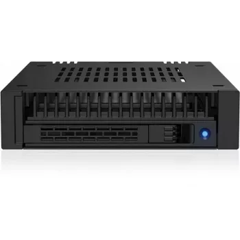 ICY DOCK ExpressCage MB741V4P-B 4-Bay 2,5 inch U.2/U.3 NVMe SSD Mobile Rack, skirtas dviems 5,25 inch lizdams, PCIe 4.0, OCuLink, Hot-Swap, juodas