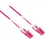 GoodConnections LW-U815LC4 Šviesolaidinis jungiamasis kabelis, OM4 Duplex LC/LC Uniboot, LSZH, 15 m, Aqua