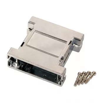 EFB-Elektronik EB2525M 25 kontaktų D-Sub metalizuotas tuščias korpusas, sidabrinis/pilkas