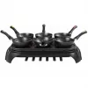 GUSSKÖNIG Pre-Seasoned Mini Cast Iron Frying Pan Set 6x 13,7 cm