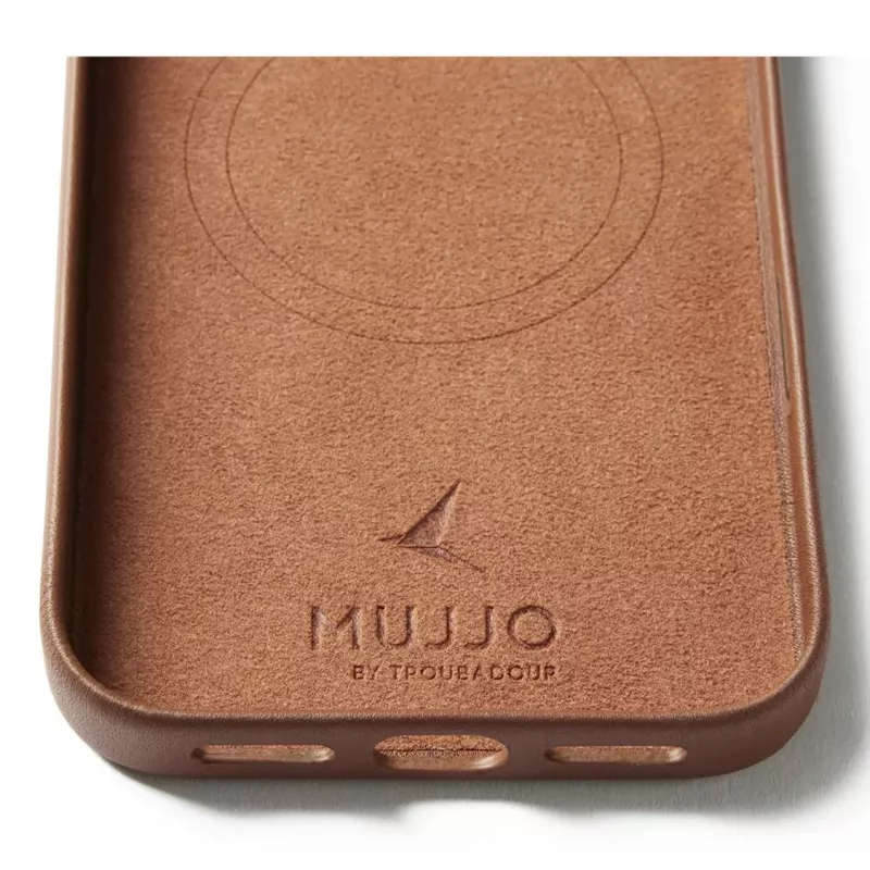 Mujjo Wallet Leather Case for iPhone 17 Pro Max, MagSafe Compatible, Tan