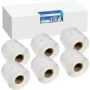 G&G Suderinamos adresų etiketės, skirtos DYMO 99014, S0722430 – 54 x 101 mm, tiesioginio terminio spausdinimo, baltos, nuolatiniai klijai, 1320 etikečių (1 ritinys)
