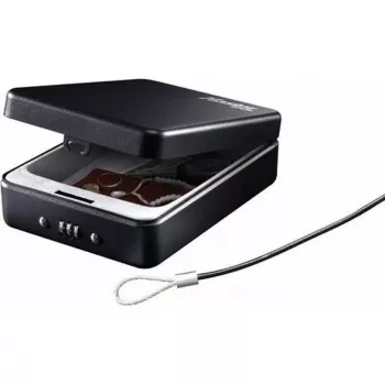 Master Lock Portable Personal Safe P005CEURBLKHRO - Juodas, Plieninis, 203 mm, 3 skaitmenų kombinacija