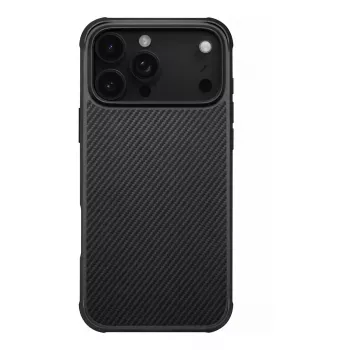 PITAKA Aramid ProGuard MagSafe Dėklas, skirtas iPhone 17 Pro Max, Juoda/Pilka