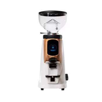 Fiorenzato AllGround Sense Artic White Matt & Walnut, DARK-T Titanium Grinder