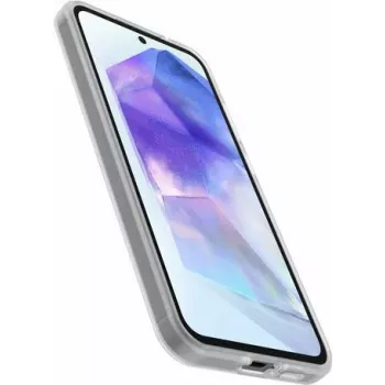 OtterBox React Case + Alpha Glass Screen Protector Bundle for Samsung Galaxy A55 5G - Clear
