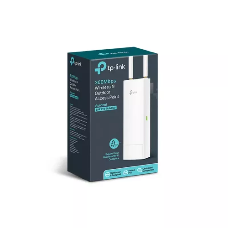TP-Link EAP110-Outdoor lauko belaidis prieigos taškas 300Mbps 2.4GHz Passyvus PoE IP65