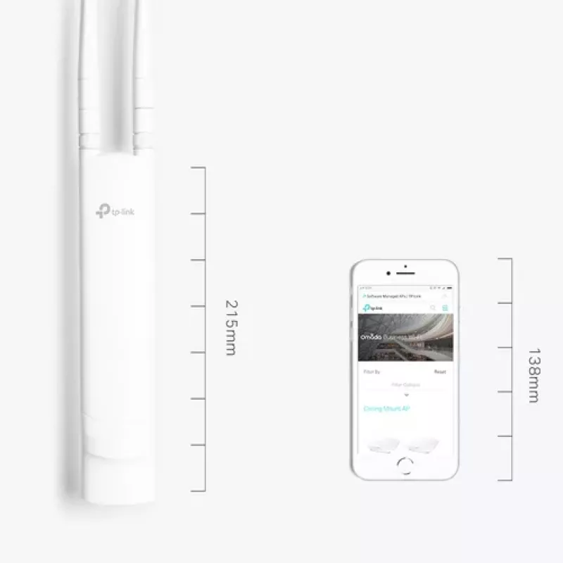 TP-Link EAP110-Outdoor lauko belaidis prieigos taškas 300Mbps 2.4GHz Passyvus PoE IP65
