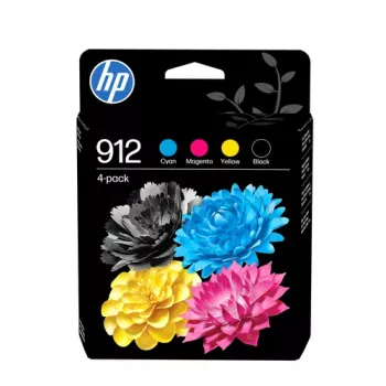 HP 912 Combo Pack - 4-Pack - juoda, geltona