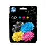 HP 912 Combo Pack, 4-Pack, juoda/žydra/magenta/geltona (6ZC74AE)