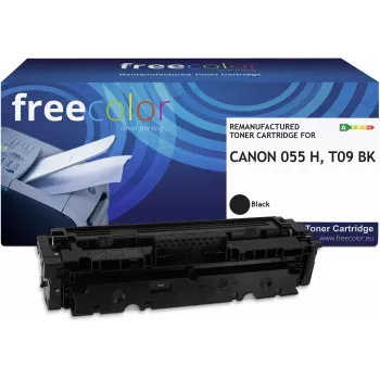 Freecolor Remanufactured Toner Cartridge Canon 055H Black High Yield 7600 Pages