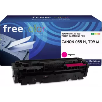 Freecolor Remanufactured Toner Cartridge Compatible with Canon 055H Magenta 3018C002