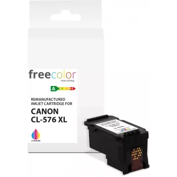 Freecolor Remanufactured Ink Cartridge Canon CL-576XL Black - Tri-Color