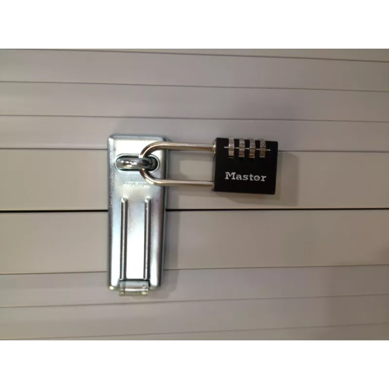Master Lock 7640EURDBLK Kombinacinis spynos 40 mm korpusas, grūdinto plieno kilpa, 4 diskai, perprogramuojama, sidabrinė/pilka