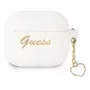 Guess GUA3LSCHSH AirPods 3 Dangtelis Baltas Silikoninis Charm Heart Collection