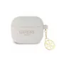 Guess GUA3LSC4EG Silikoninis dėklas su pakabuku, skirtas AirPods 3 (Pilka) - 4G kolekcija