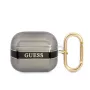 Guess GUA3HHTSK AirPods 3 dangtelis, Black Strap Collection, juodas