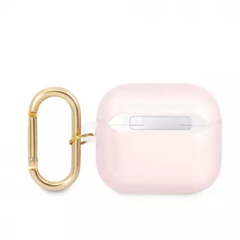 Guess GUA3HHTSP Strap Collection Silicone Dėklas AirPods 3 - Rožinis