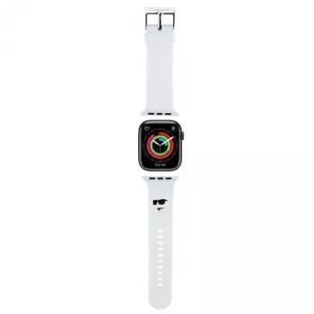 Karl Lagerfeld 3D Rubber Choupette Head Strap, Apple Watch 38/40/41mm - Baltas