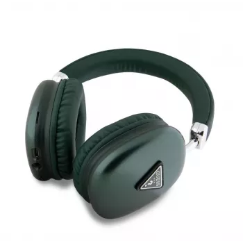 Guess Over-Ear Bluetooth 5.3 ausinės su 4G trikampio logotipu, chaki spalva