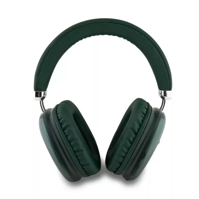 Guess Over-Ear Bluetooth 5.3 ausinės su 4G trikampio logotipu, chaki spalva