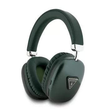 Guess Over-Ear Bluetooth 5.3 ausinės su 4G trikampio logotipu, chaki spalva
