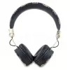 Guess Peony Script Round Shape Wireless Over-Ear Headphones su Bluetooth 5.3 ir ENC (Juoda)